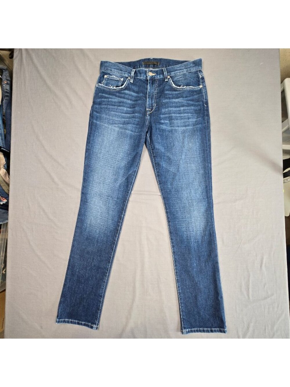 Joes Jeans 34 X 33 Mens Denim Straight Slim Leg Savile Row Blue Stretch